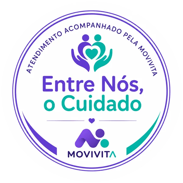 Selo Entre Nós, o Cuidado. Atendimento acompanhado pela Movivita.